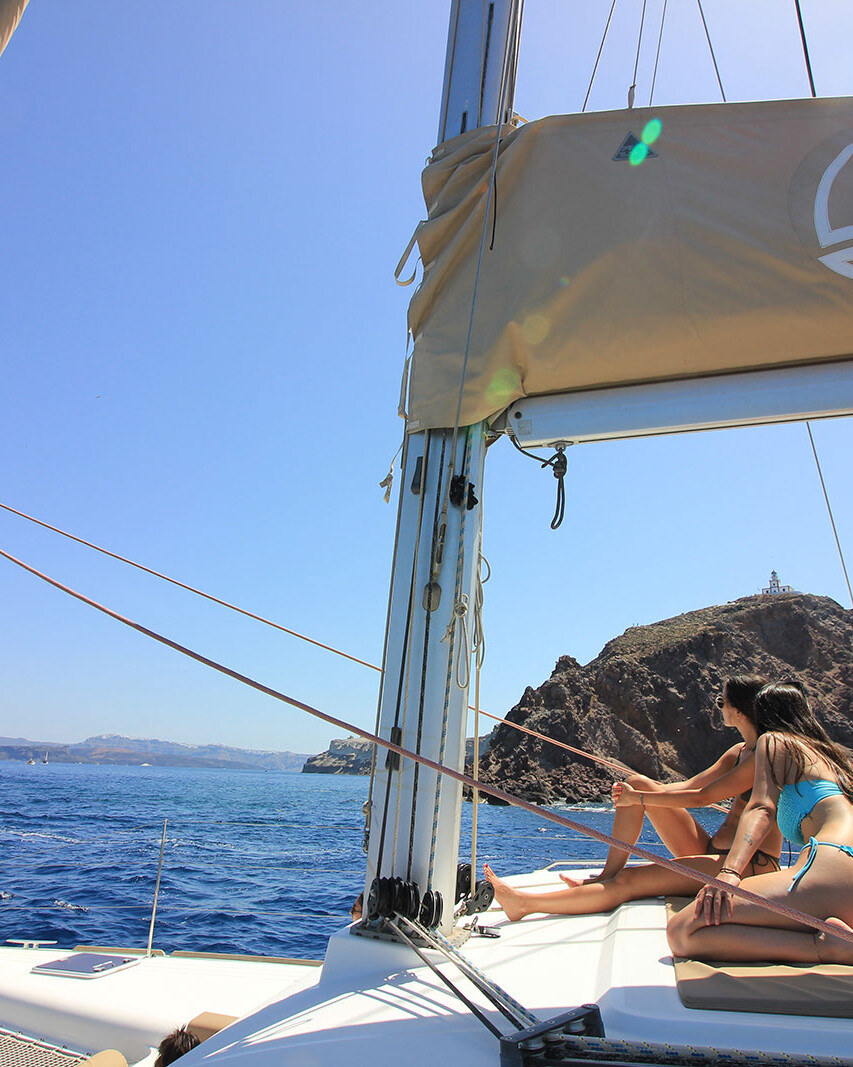 Santorin, Croisière en Catamaran