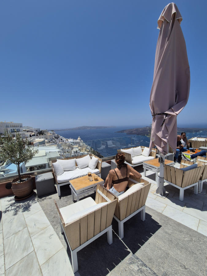 Caldera views from Fira Santorini